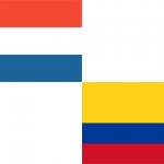 Vlaggen colombia nederland